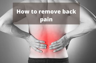 How to remove back pain