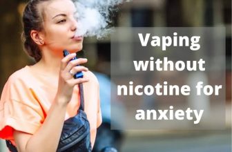 Vaping without nicotine for anxiety