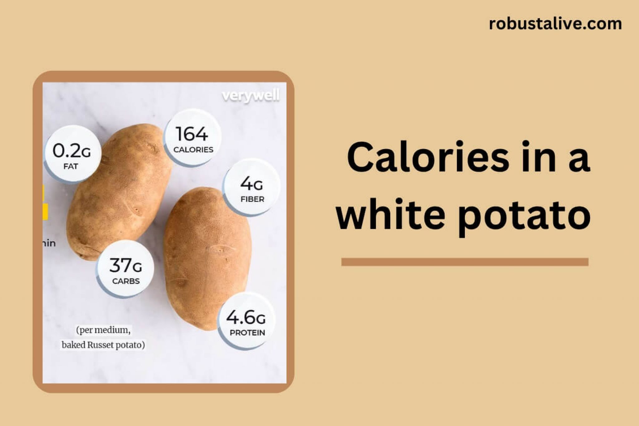 Calories in a White Potato Know The Details Robustalive