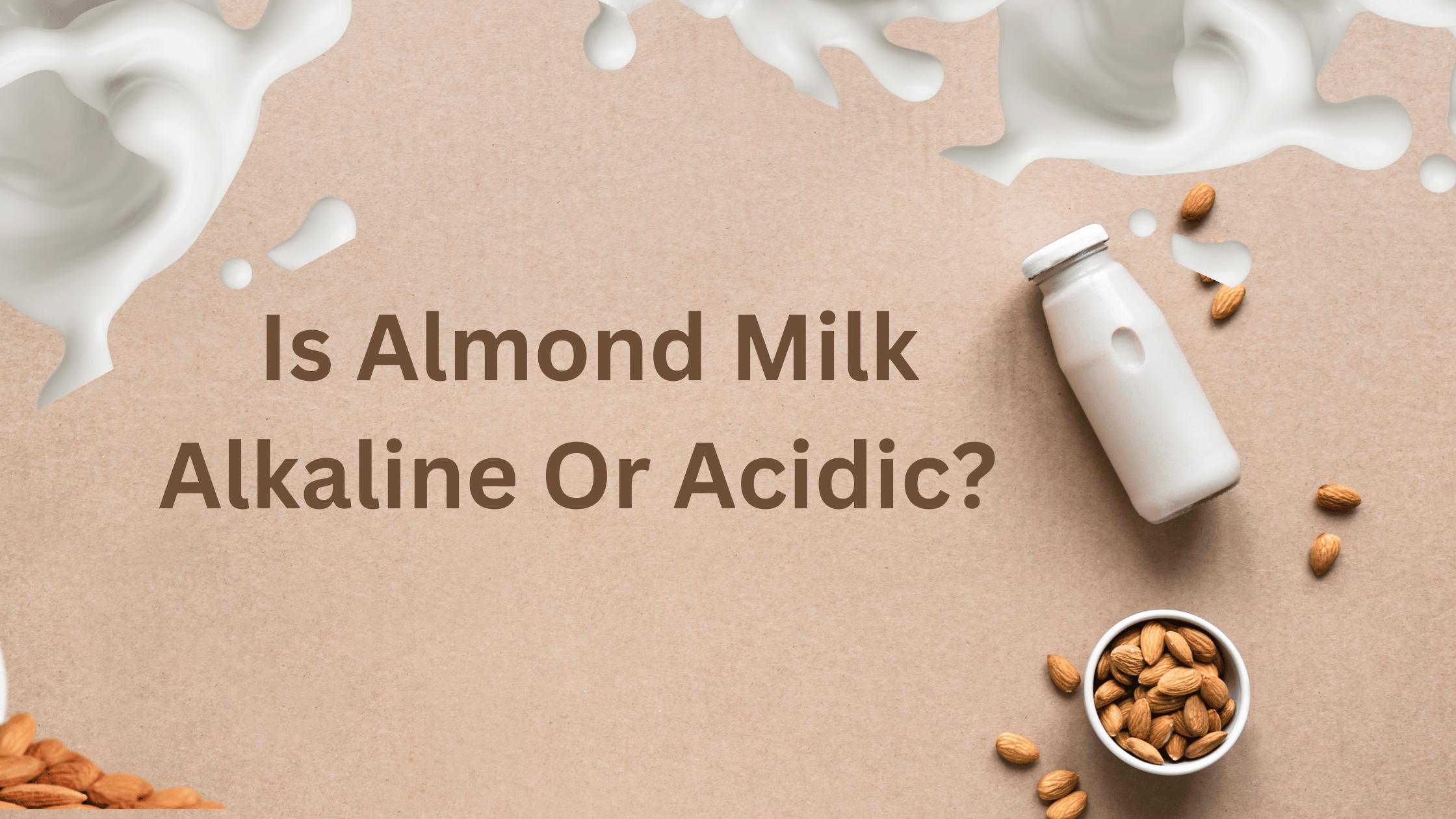 is almond milk alkaline or acidic