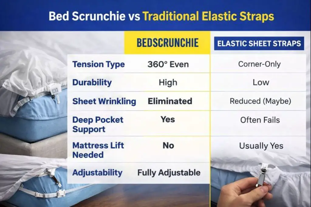 Bed Scrunchie VS Traditional