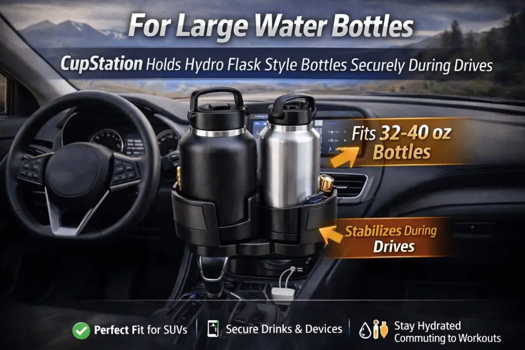 CupStation for large water bottles