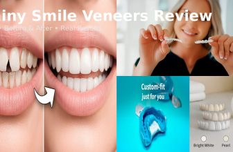 Shiny Smile Veneers review showing before and after results of snap on veneers teeth transformation