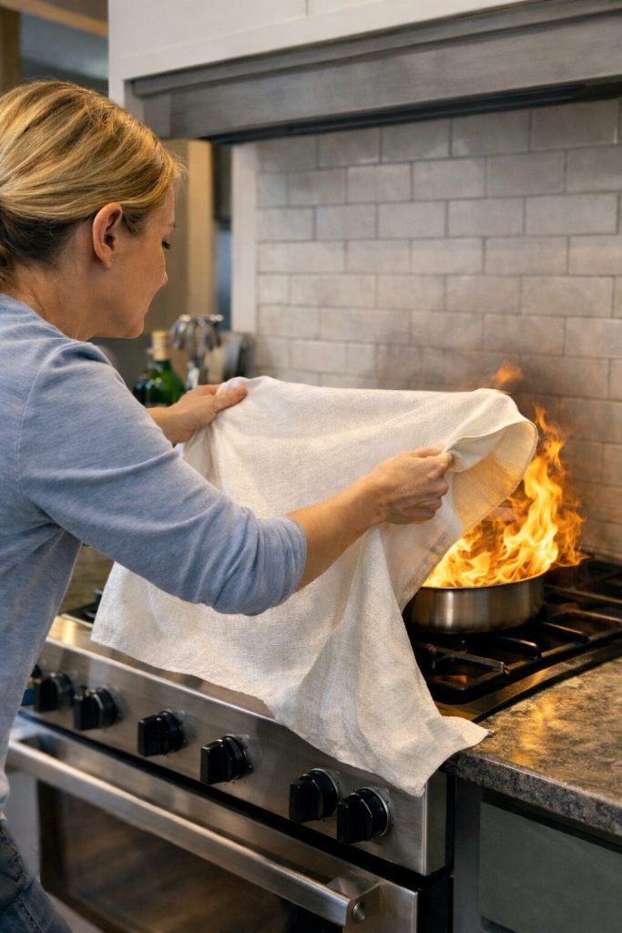 Cobra-fire-blanket-for-grease-pan flare