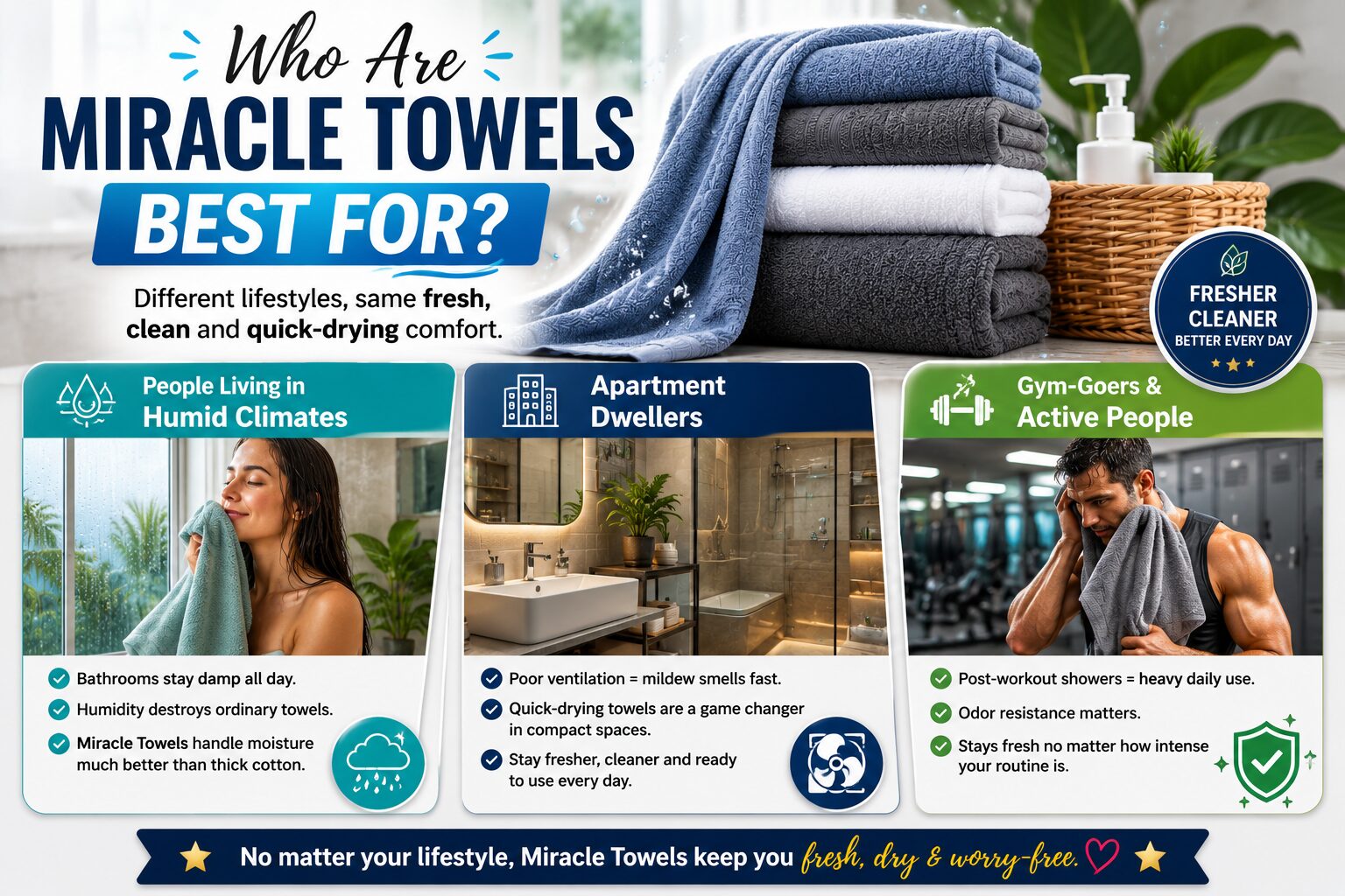 who are miracle towels best for